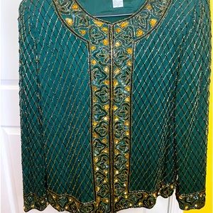 sequin beaded jacket